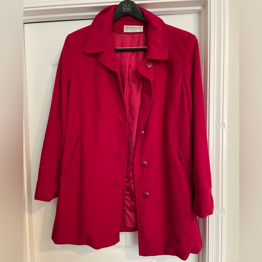 Fuchsia Winter Pea Coat